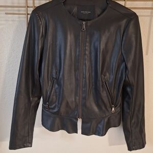 Marc New York Sleek Black Leather Jacket